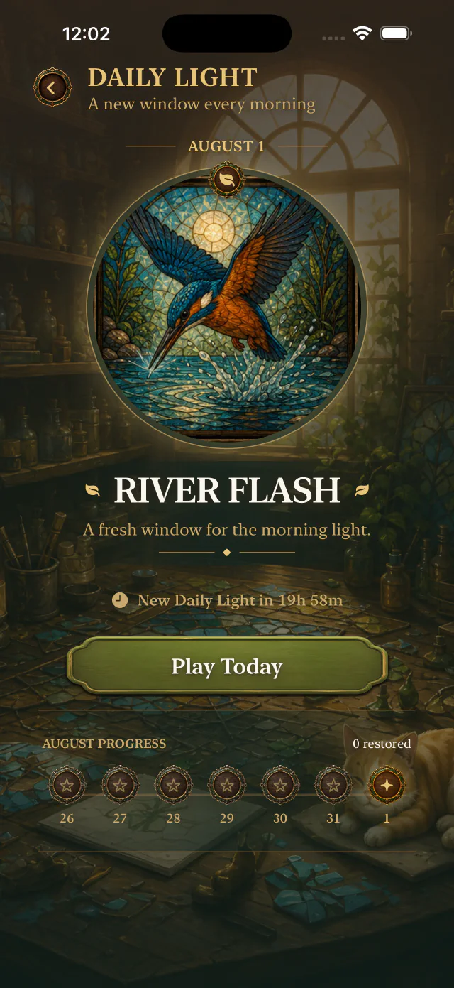 A Daily Light stained-glass restoration puzzle